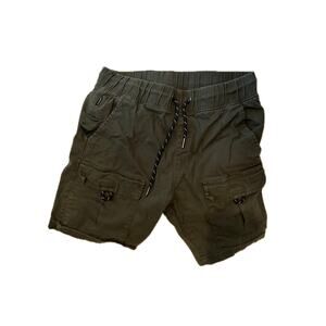 Ring of Fire Green Khaki Cargo Shorts Mens M